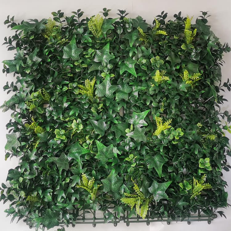 Artificial Grass Tile - Anti-Uv Plastic Artificial Hedge Boxwood Panels Green Plant Vertical Garden Wall – Deyuan Featured Image