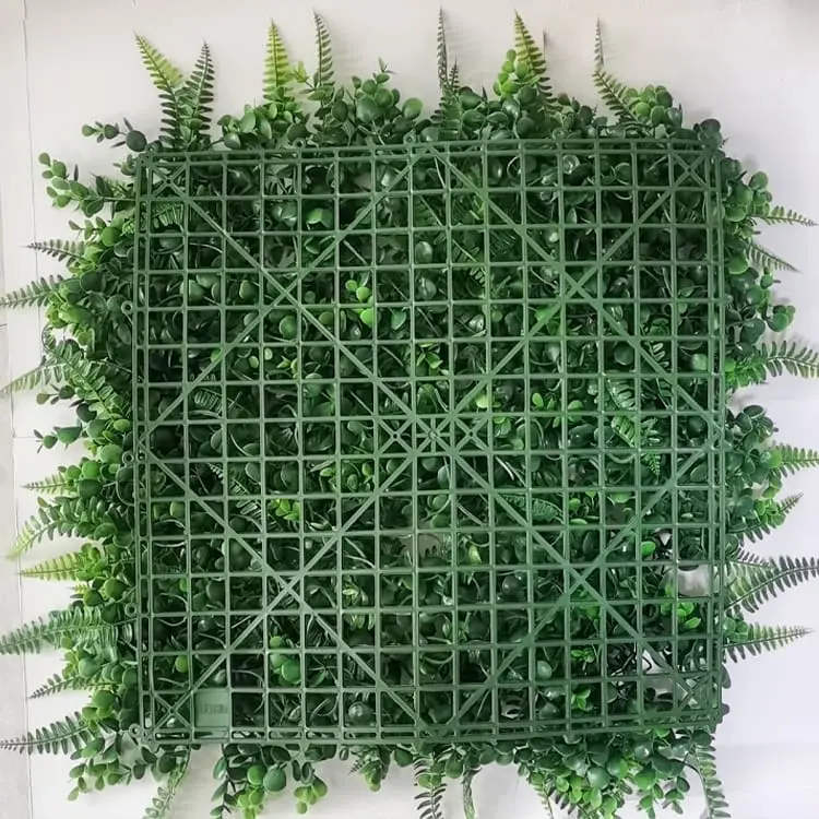Artificial Grass - Artificial Mat Panel Wall Hedge Decor Fake Fence – Deyuan detail pictures