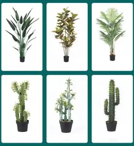 6.7” Height Potted Textured Artificial Succulents Bonsai Faux Cactus Aloe Premium Synthetic Succulents Plant With Pot
