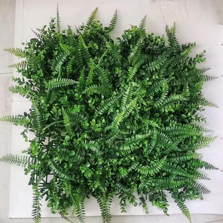 OEM/ODM Manufacturer China Outdoor Garden Artificial Boxwood Leaf Hedge Faux IVY Foliage Vertical Green Wall Fence Panel Featured Image