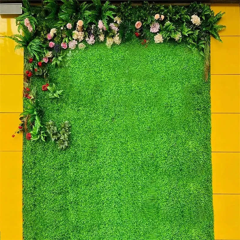 Green Wall Indoor - Artificial Lawn Wall Synthetic Turf Carpet Artificial Grass for wall fence decorate – Deyuan detail pictures