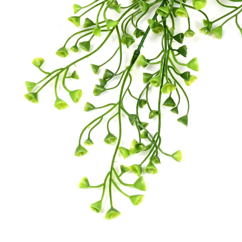 Top Suppliers Artificial Boxwood Hedge - Outdoor UV Resistant Artificial Fake Hanging Plants Curly Seaweed Ferns – Deyuan detail pictures