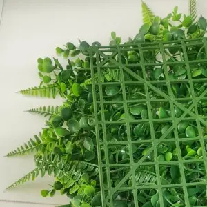 OEM/ODM Manufacturer China Outdoor Garden Artificial Boxwood Leaf Hedge Faux IVY Foliage Vertical Green Wall Fence Panel